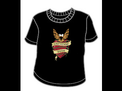 Black Sheer Logo Baby Tee