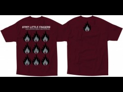 Inflammable Material Maroon T-Shirt